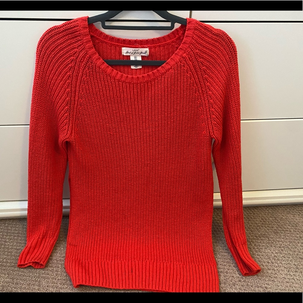 Red sweater